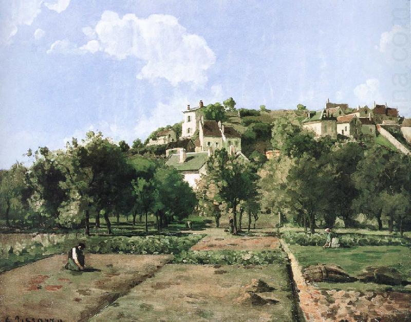 Camille Pissarro Pang plans Schwarz, secret garden homes oil painting picture